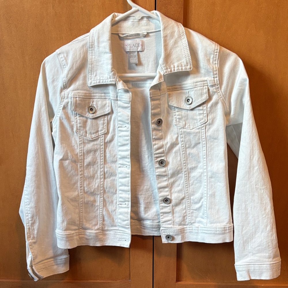 NEW! Children's Place White Jean Jacket